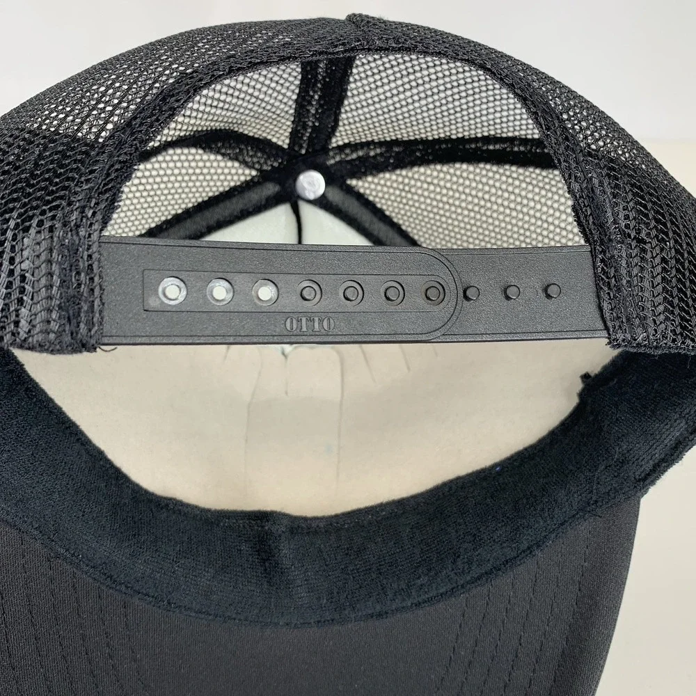 Alumni Have Way More Fun Hat Black Mesh Adjustable Snap Otto Trucker Cap ODOR